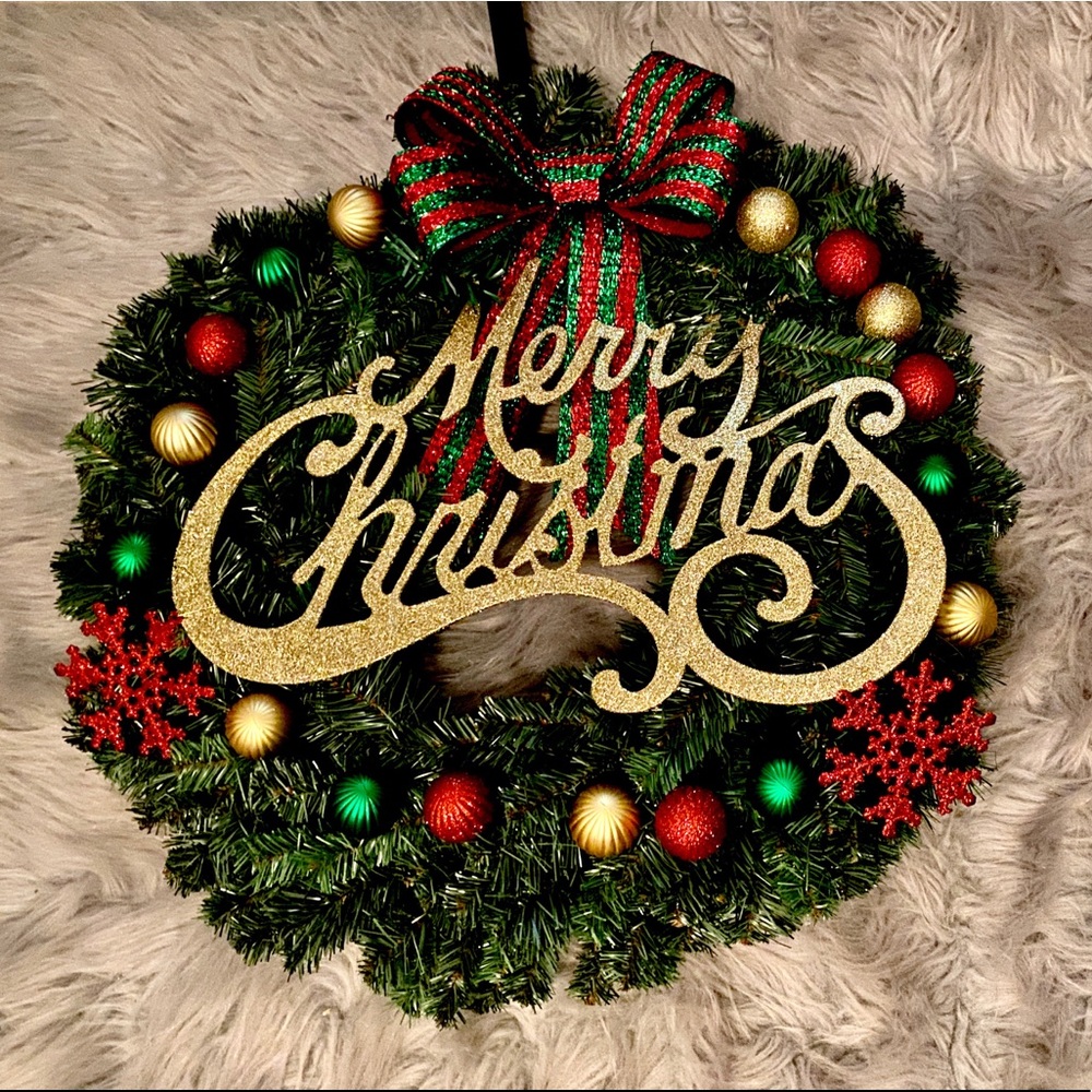 Merry Christmas Wreath